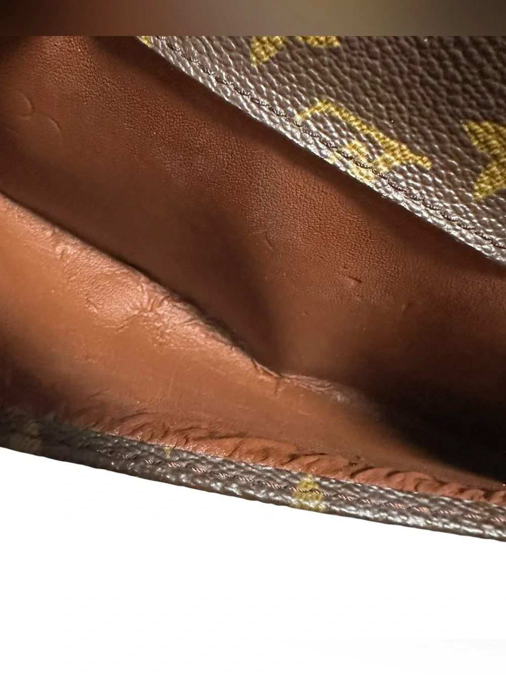 Louis Vuitton Monogram Leather Orsay Clutch Wristlet Evening Bag